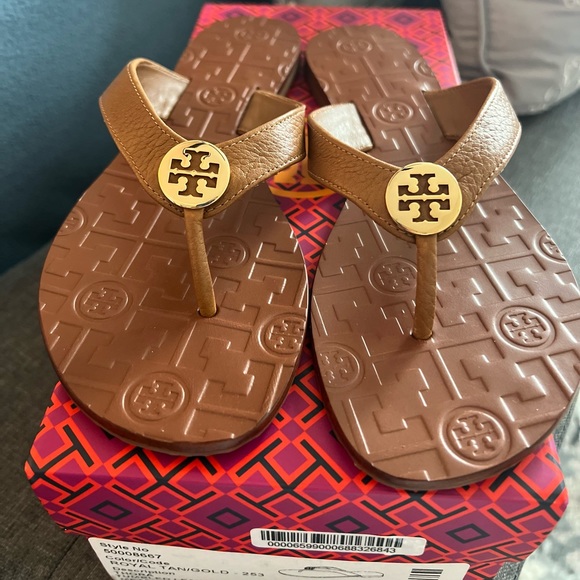 Tory Burch Shoes - Tory burch Thora flip flops brand new.
